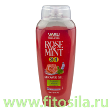 Гель для душа Роза и Мята (Vasu Shower Gel – Rose & Mint) 250мл Trichup ** Срок до 07,2025