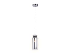 Подвесной светильник со сменной лампой CH/SM хром/дымчатый E14 max 40W D100*1050