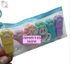 Текстовыделители маркеры лапка, 6 шт