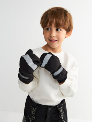 20126430027 Рукавицы детские Germain черный ACOOLA Kids