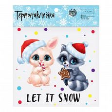 5073344 Термонаклейка Let it snow, 15 × 15 см