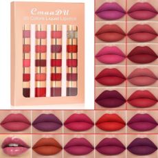 CmaaDU Подарочный набор жидких помад для губ Liquid Lipstick, 20 цветов Арт.: 7381 В наборе входит 20 помад, и все они с разными оттенками от нежно розового и до бордового. Благодаря инновационной фор