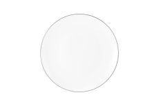 Тарелка десертная, 19 см, фарфор P, белая, с серебристым кантом, White Platinum, 63323