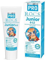 Зубная паста для детей R.O.C.S. PRO Junior «Сливочный пудинг», 74 гр