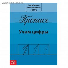 2195527 Прописи «Учим цифры», 20 стр
