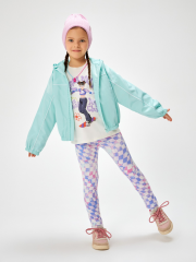 20230160004 Брюки детские для девочек (лосины) Lourosa разноцветный ACOOLA Kids