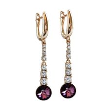 Серьги с кристаллами Swarovski