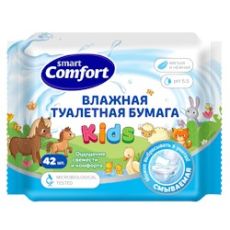 Детская ComfortSmart Влажная туал. бум. с ромашкой 42шт (7108) Авангард