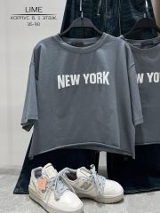 Укороченная футболка NEW YORK Идеально подходят под любой гардероб!