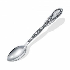 Ложка из серебра штампованая частично черненая