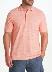 Lincoln Peach Spade Dye Polo Shirt
