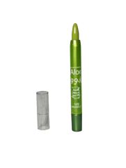 WB Увлажняющий губы помада-карандаш с эффектом проявления цвета 99% aloe vera Арт.: 8597 Экстракт Алоэ Вера – обладает уникальным целебным влиянием на нежную кожу губ, великолепно смягчает и быстро за