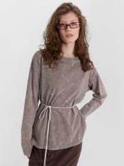 504597 MARK FORMELLE Джемпер ACID WASH коричневый