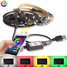 Лента диодная 3м. 30LED/5050 RGB от USB управление с телефона