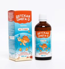 Детская Омега-3, «Кук Ля Кук», со вкусом банана, 100 мл 9083036