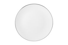Тарелка закусочная, 23 см, фарфор P, белая, с серебристым кантом, White Platinum, 63324
