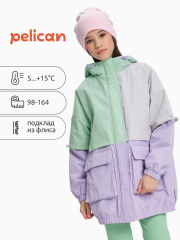 GZJM3318/1 Ветровка для девочек Мятный(61) Pelican
