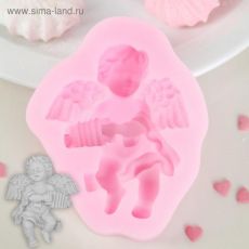 2799199 Молд силиконовый «Ангел с гармошкой», 9×7,4×2 см, цвет МИКС
