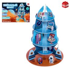 5364404 Конструктор 3D из пенокартона «Звездный флот», 30 деталей