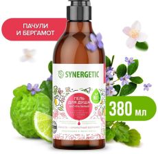 SYNERGETIC Гель для душа Пачули и Ароматный Бергамот Synergetic, 380мл