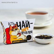 5481149 Чай черный «Котэ», с бергамотом и лепестками василька, 20 г