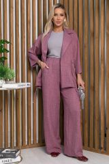К13262-7М Костюм (Жакет+Брюки) LADY TAIGA Ягодный