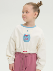 GFNY3318/2 Толстовка для девочек Молочный(28) Pelican
