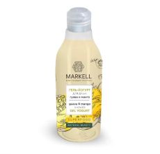 029195   Markell Superfood. Гель-йогурт для душа Гуава и Манго, 380 мл