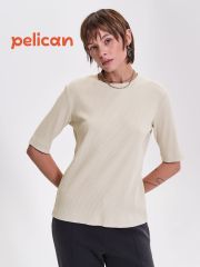 472294 PELICAN Футболка Светло-серый