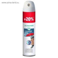 2196608 Пропитка водоотталкивающая Salamander Universal SMS для гладкой кожи, замши и текстиля, 300 мл