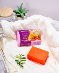 [DISAAR] Мыло для лица и тела ЭКСТРАКТ ПАПАЙИ И ШАФРАНА выравнивающее тон Papaya&Saffron Whitening Soap, 120 г