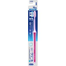 186359 	 	LION Зубная щетка Clinica Advantage, 4-х рядная, плоский срез, средней жесткости КРАСНАЯ/РОЗОВАЯ/СИНЯЯ
