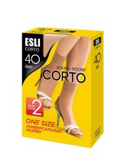 CORTO 40 (2 пары) ESLI Носки Visone;Castoro;Melone;Nero