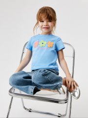 20220510179 Футболка детская для девочек Salvia голубой ACOOLA Kids