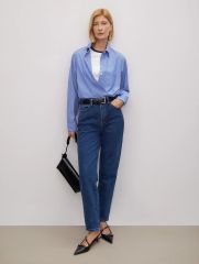 Зауженные джинсы цвет: Синий D218/darken | купить в интернет-магазине женской одежды EMKA