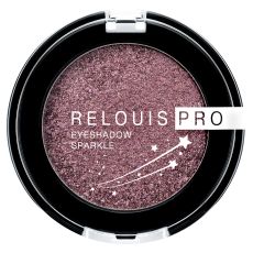 030902 Тени для век RELOUIS PRO Eyeshadow Sparkle, тон 07 Purple smoky (баклажановый дуохром)