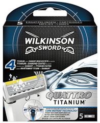 Кассеты для бритвы Schick (Wilkinson Sword) QUATTRO Titanium Core Motion (5шт)