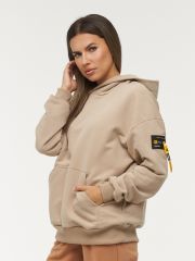 Толстовка (Худи) женская 7222-30010/2 ТФ104/К104 латте/латте BE YOU