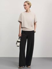 W_OVERSIZE5-62 футболка женская бежевый ZARINA