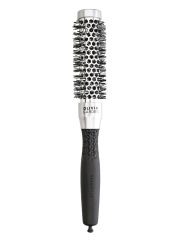 Olivia Garden Термобрашинг для укладки волос / Essential Blowout Classic Nylon Bristles Silver, 25 мм, серебристо-черный