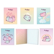 9734921 Тетрадь 48 листов в клетку Pusheen, обложка мелованный картон, ламинация софт тач, блок офсет, МИКС
