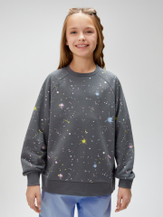 20230170006 Джемпер детский для девочек Marena_sw темно-серый ACOOLA Kids