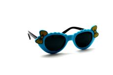 Детские солнцезащитные очки бантика голубой черный Нет бренда
