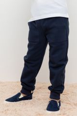 Теплые детские брюки из футера с начесом Crockid