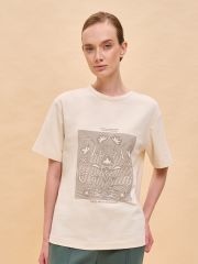 451269 PELICAN Футболка Молочный