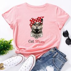 Женская футболка из модала Cat mum, 16 расцветок