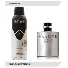 Дезодорант Beas M209 C Allure Sport For Men deo 200 ml, Дезодорант мужской Beas M209 создан по мотивам аромата C Allure Sport