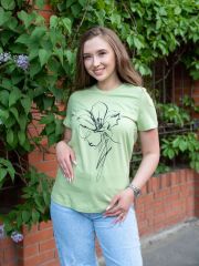 436642 Be Friends Футболка Нежно-зеленый