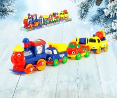 Паровоз «Поезд Дедушки Мороза», работает от батареек, цвета МИКС 4325215