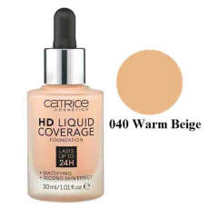 Тональная основа Catrice HD Liquid Coverage Foundation №040 Warm Beige 30 ml